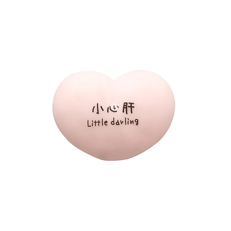 5PCS Squeeze Toy Mini pink Heart Shape Slow Rising Stress Reliever Toy Squishy Toy Decompression Toys for Kids