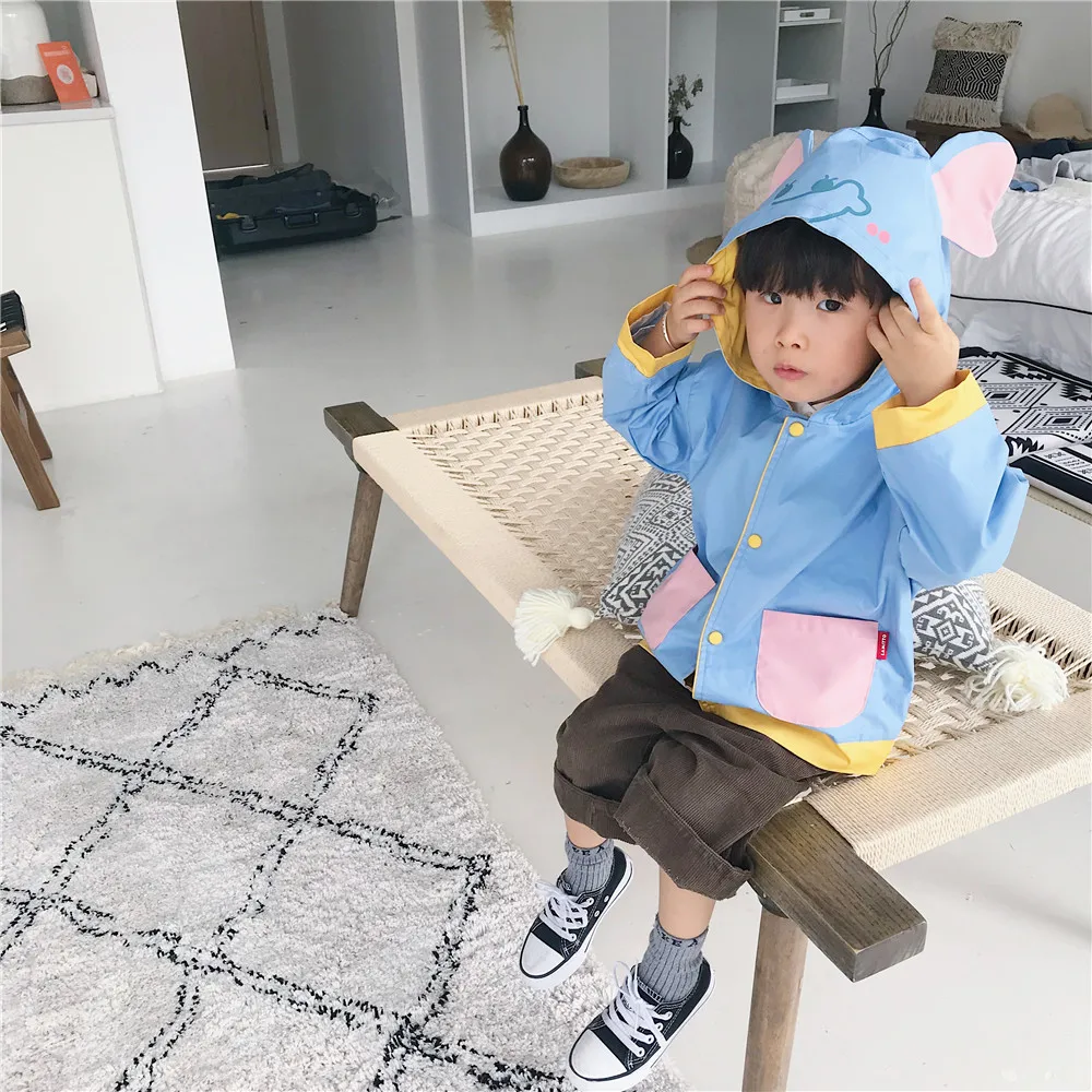 Tonytaobaby/осенне-зимняя одежда; Новая детская одежда; пальто с милым животным; пальто с капюшоном; пальто для девочек; Верхняя одежда для мальчиков