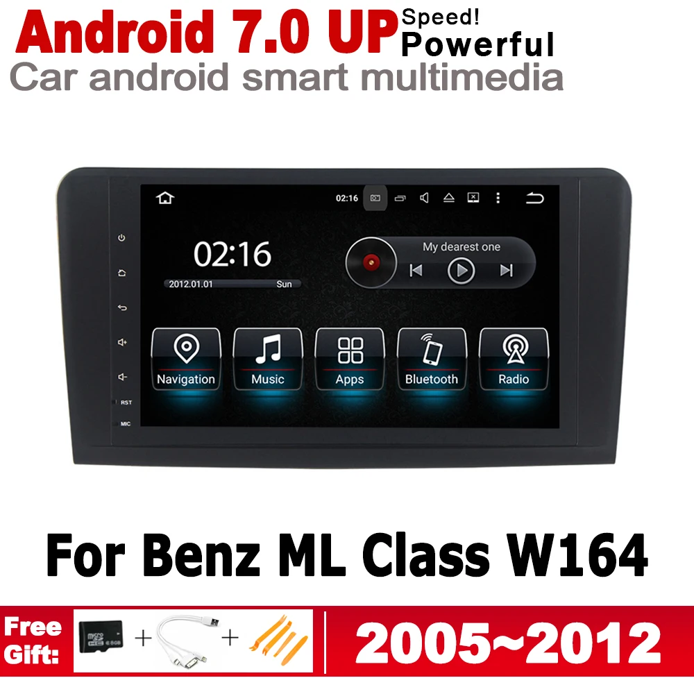 Автомобильный проигрыватель Android для Mercedes Benz ML Class W164 NTG 2005 2006 2007 2008 2009 2010 2011 2012