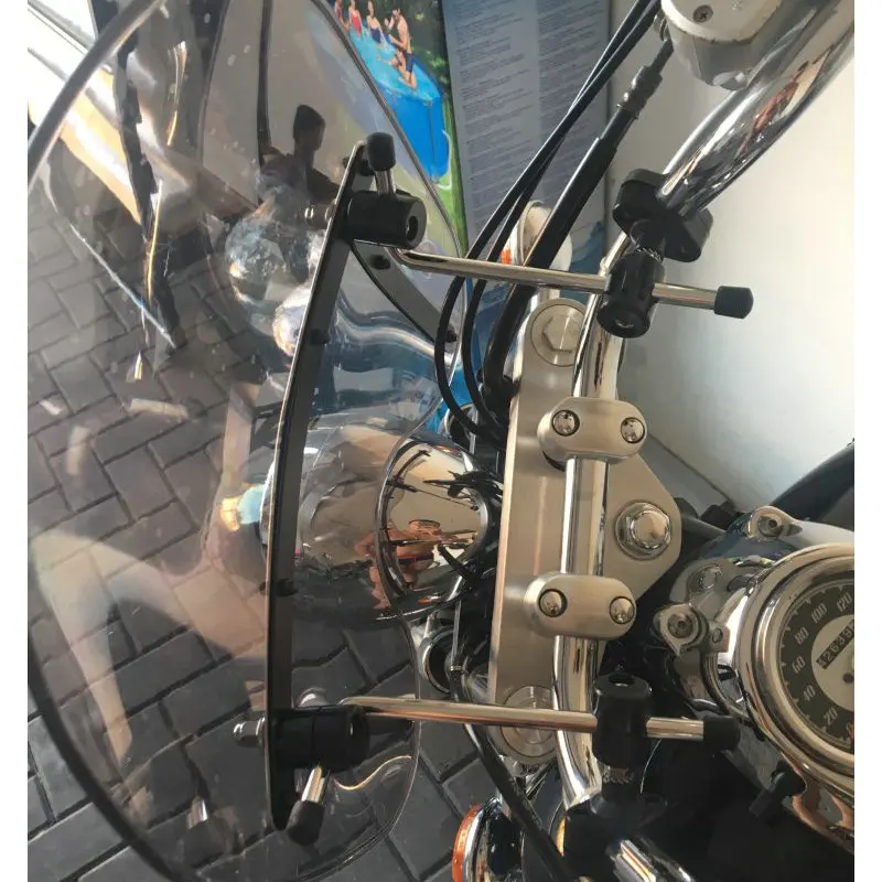 Ветра Экран для Honda CN250 CG125 компакт-дисков CG CN 250 125 см CMX 500 450 400 200 CX 650 7/" или 1" ручки Экран лобовое стекло