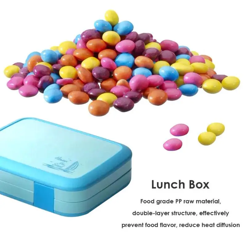 5 сетки Ланч-бокс Microwavable Bento box герметичный контейнер для хранения еды