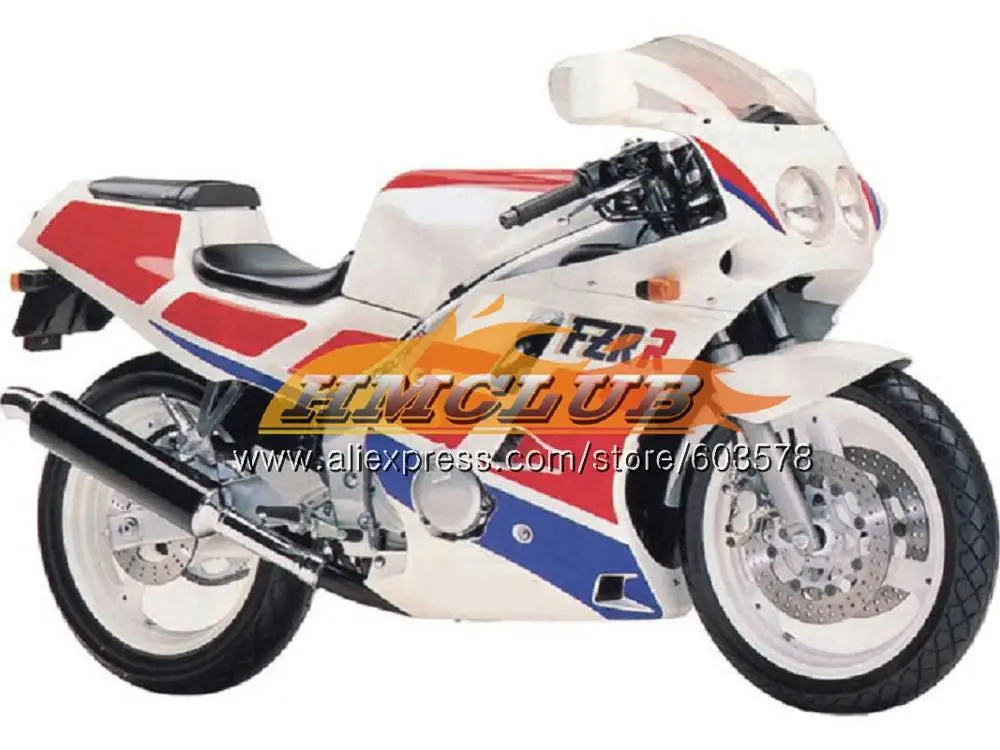 Корпус для YAMAHA FZR250R FZRR FZR 250 250R 1986 1987 1988 1989 124CL. 21 красный, белый FZR250RR FZR-250 FZR250 86 87 88 89 обтекатель - Цвет: No. 4