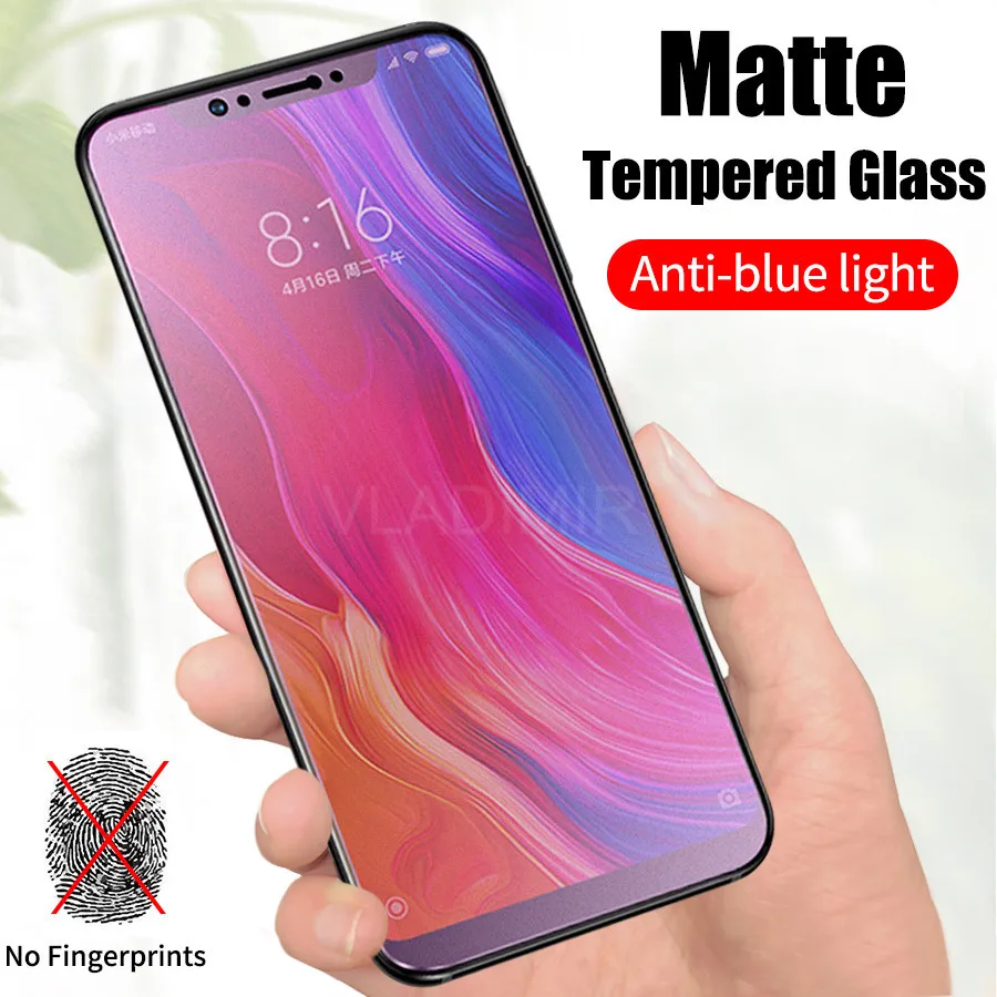 Матовый УФ-светильник из закаленного стекла для Xiao mi Red mi K20 Note 7 5 6 Plus mi 9T Pro 9 SE Max 3 A2 Lite Poco F1