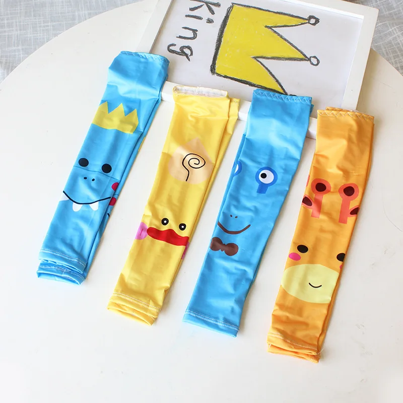 

Summer Children's Ice Sleeve Cooling Net Red Sun Protection Arm Set Hyunya Baby Cute UV Protection Viscose Fiber Long Section
