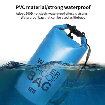 

10L 20L Waterproof Bag Dry Bag Outdoor Swimming Storage Backpack Dry Bag For Rafting Boating Fishing Water Resistance