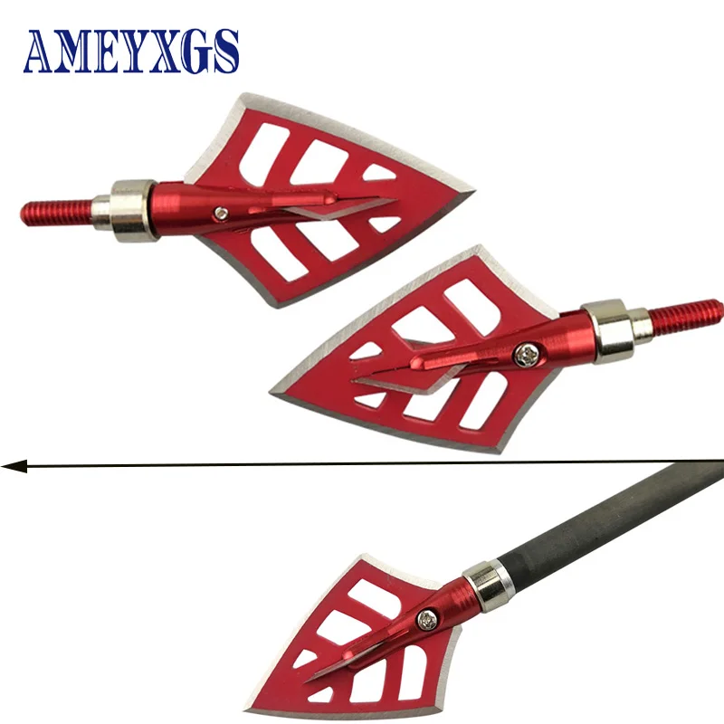 

6/12/15pcs Archery Hunting Broadheads 125Grain 4 Blades Arrowhead Stainless Steel Arrow Point Tips Shooting Hunting Accessories