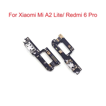

10pcs/lot USB Charger Port Charging Dock Connector PCB Board Ribbon Flex Cable Repair Parts For Xiaomi Mi A2 Lite / Redmi 6 Pro