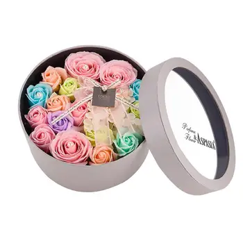 

Creative Rose Flower Soap Environmental Protection and Non-fading Body Bath Scented Petal Wedding Valentine Day Gift