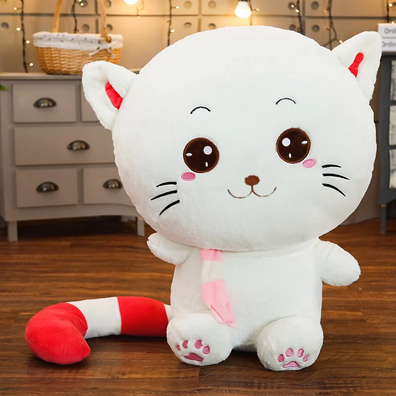 1 шт. Кот с большой мордочкой кукла кошки мягкие игрушки кошка плюшевые игрушки кукла детская вечеринка день рождения милые подарки для девочки Kawaii Плюшевые Подушки