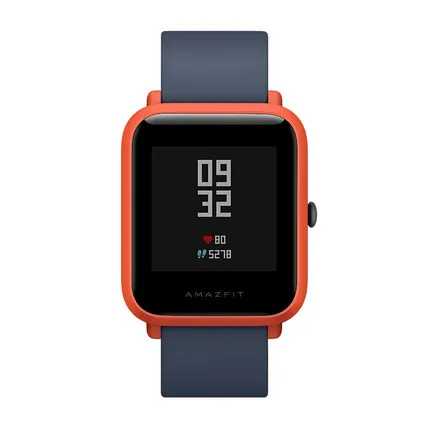 Умные часы Huami Amazfit Bip с глобальной версией, пульсометр, gps, глонесс, умные часы, 45 дней в режиме ожидания для телефона MI8 IOS - Цвет: Orange
