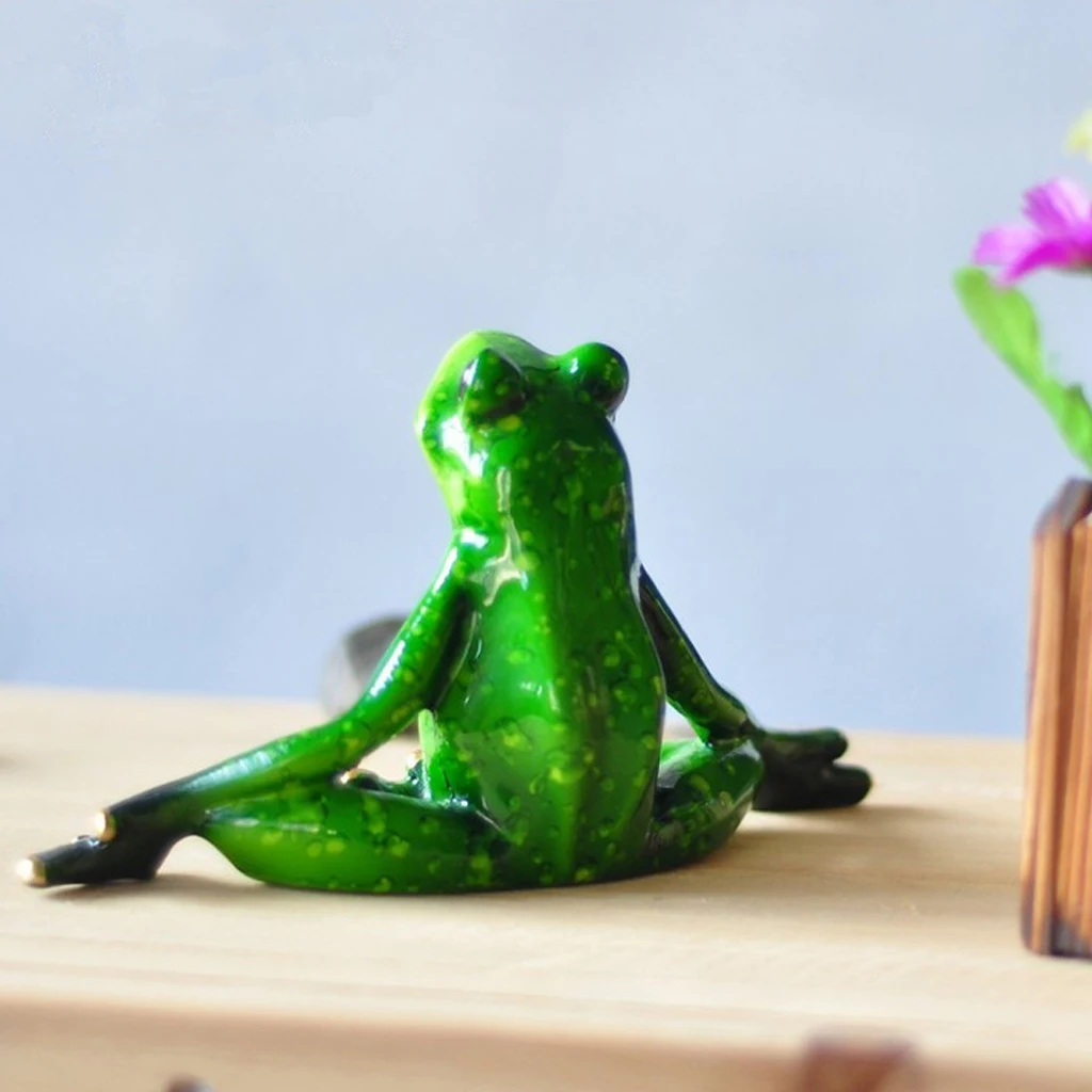 Resin Frog Garden Statues Valentine Gifts Home Ornaments Christmas Birthday Gift