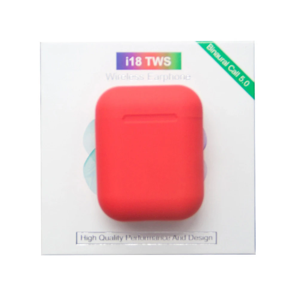 Оригинальные i18 TWS беспроводные наушники Bluetooth гарнитуры наушники Сенсорное управление для всех смартфонов PK i10 i11 i12 i13 i14 i20 TWS