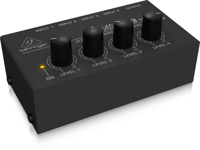 Behringer MX400 Ultra-compact line mixer noise home studio,during concerts