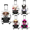 Funny Bad Guilty Dog Luggage Cover Travel Accessories Elastic Suitcase Protective Cover Anti-dust Case Covers For 18-28 Inch 1