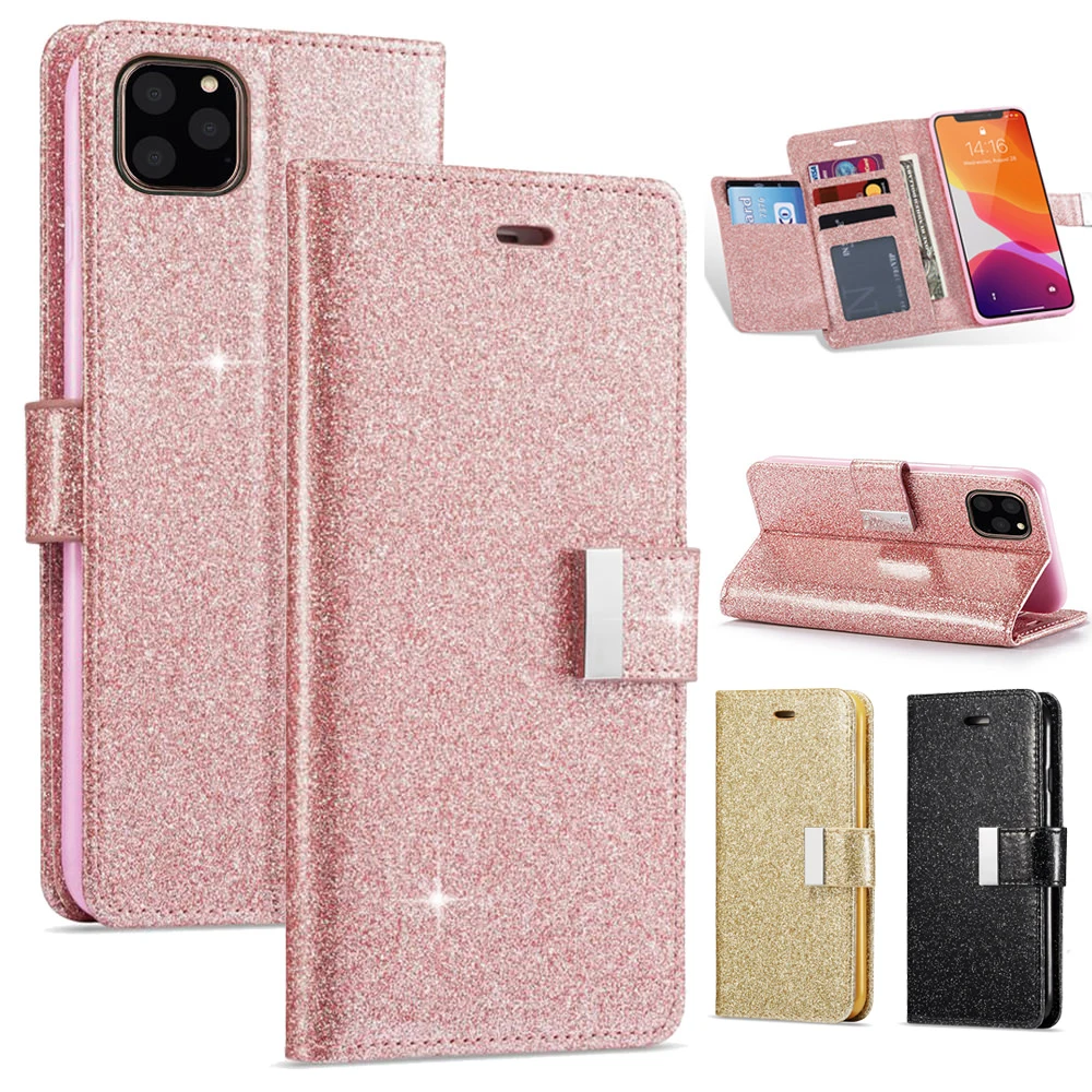 Чехол-книжка для IPhone 11 Pro Max X XR XS SE 8 7 6S 6 Plus 5 5S кожаный с отделением-бумажником |