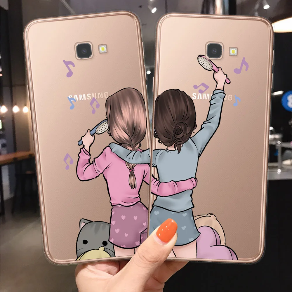 Модные дорожные чехлы для телефонов девочек Bff Best Friends чехол оболочка Samsungs J3 J5 J7 2016