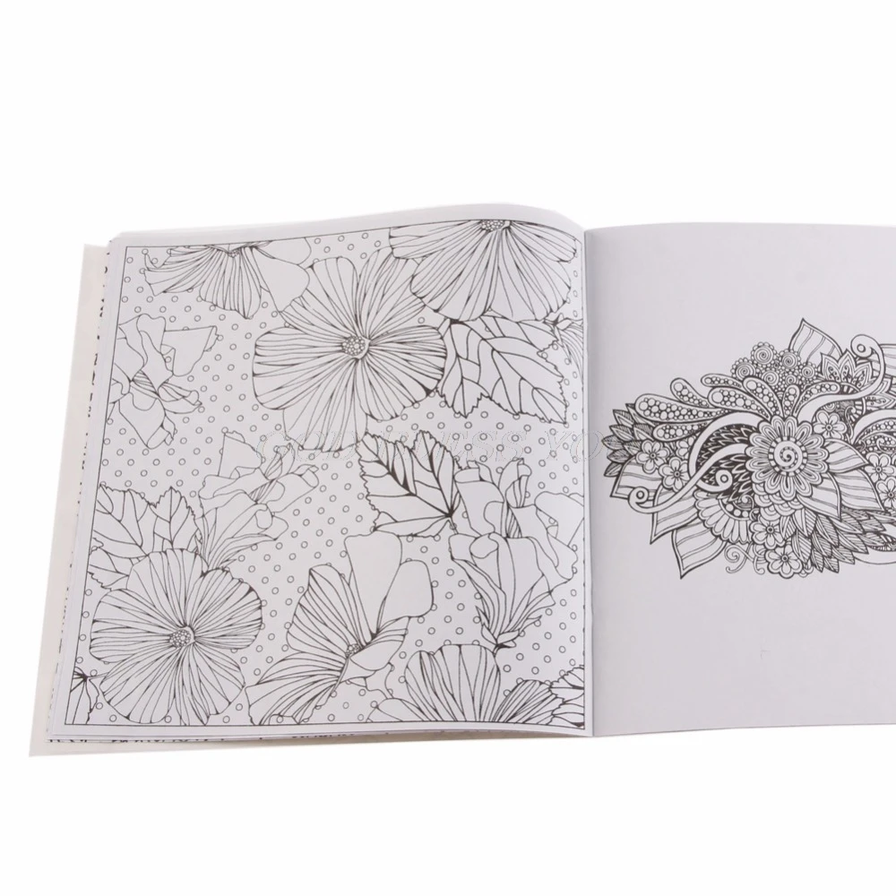 1 PCS 12Pages Mandalas Flower Coloring Book For Children Adult Relieve Stress Kill Time Graffiti Painting Drawing Art Book 1 PCS 12Pages Mandalas Flower Coloring Book For Children Adult Relieve Stress Kill Time Graffiti Painting Drawing Art Book