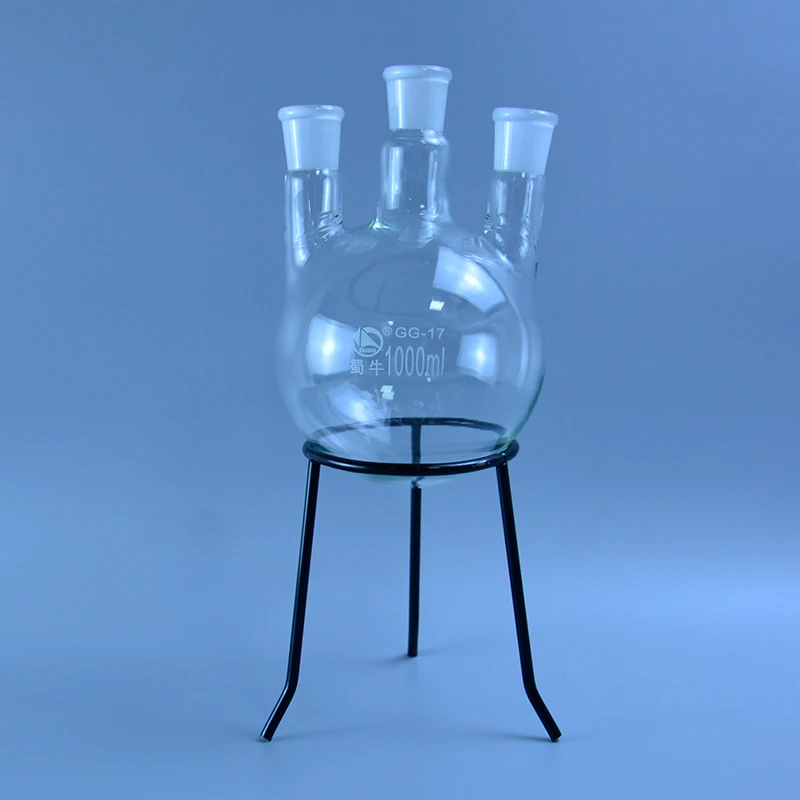 24/29 three-necked round-bottom flask Flask round bottom with three necks 50/100/250/500/1000ml/2000ml Laboratory glass bottle