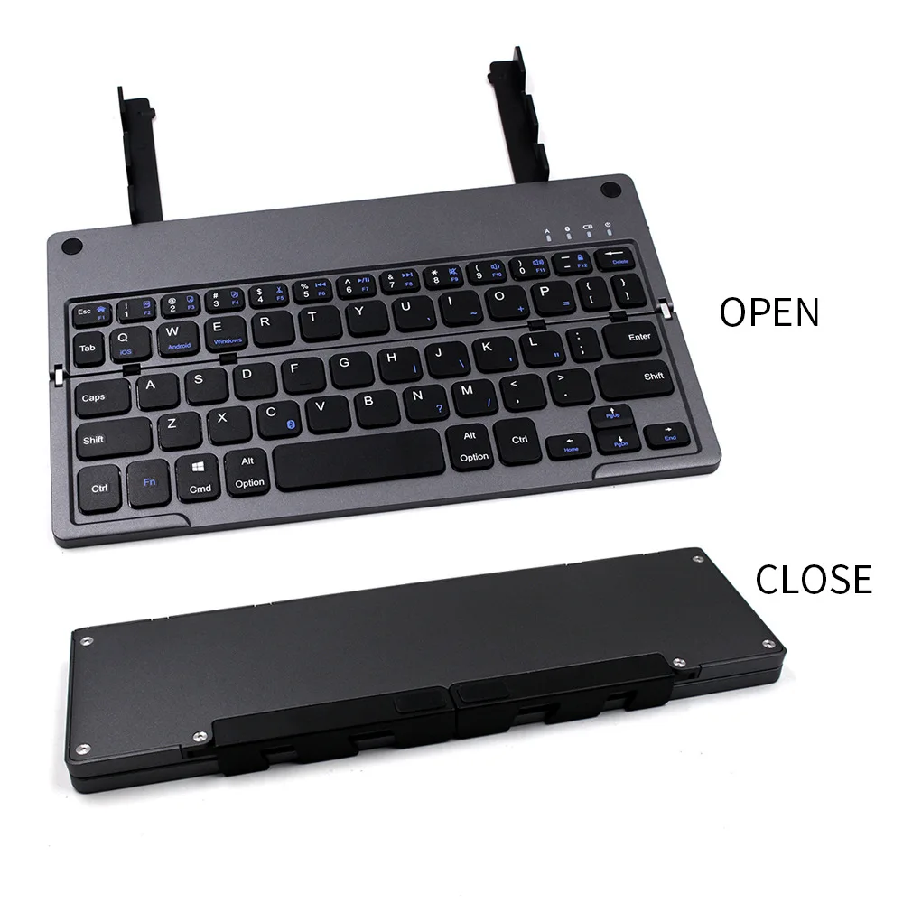 

Bluetooth Folding Keyboard Harmonica Folding Keyboard Mobile Phone Tablet Universal Folding Keyboard Two-fold Bluetooth Keyboard