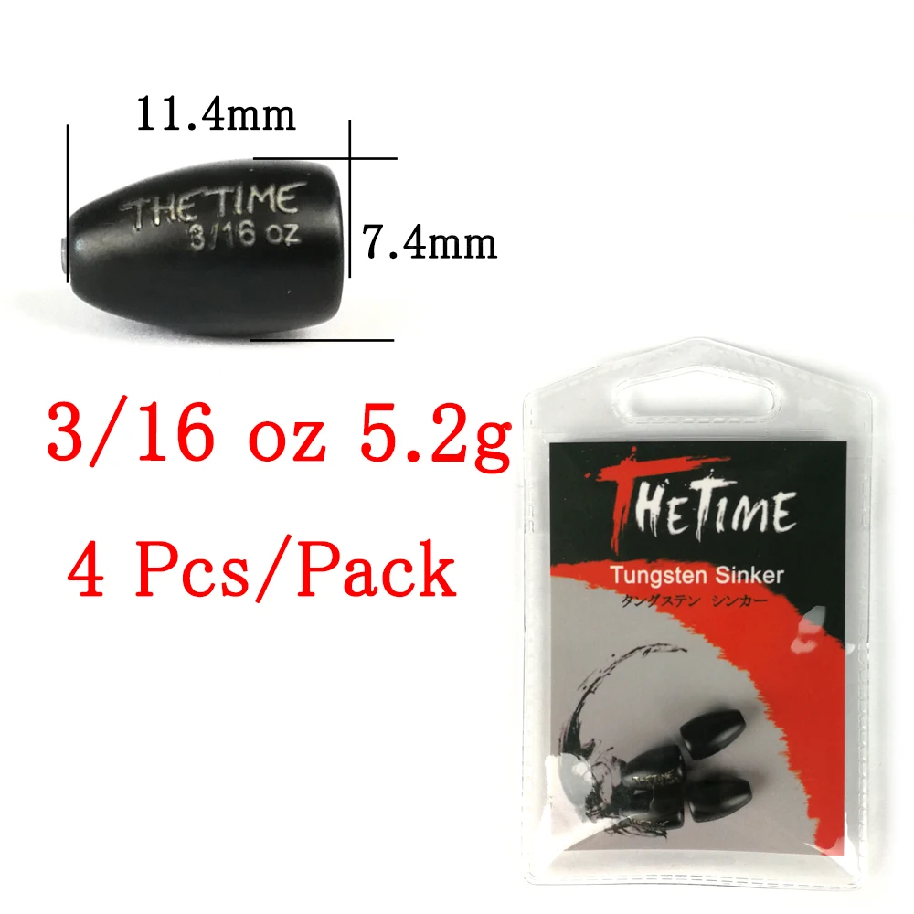 THETIME Texas / Carolina Rig Tungsten Sinker 1/16 - 1 Oz Bullet Bass Fishing  Weight 1.8-28g Lure Accessory - AliExpress