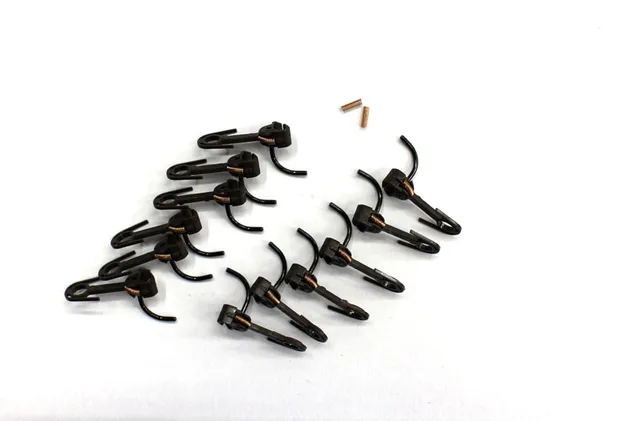 Ho Railway Train Hook Scale 1:87 Universal Model Train Hook Coupling for Train Connection Railway Models Building Layout 6Pcs black