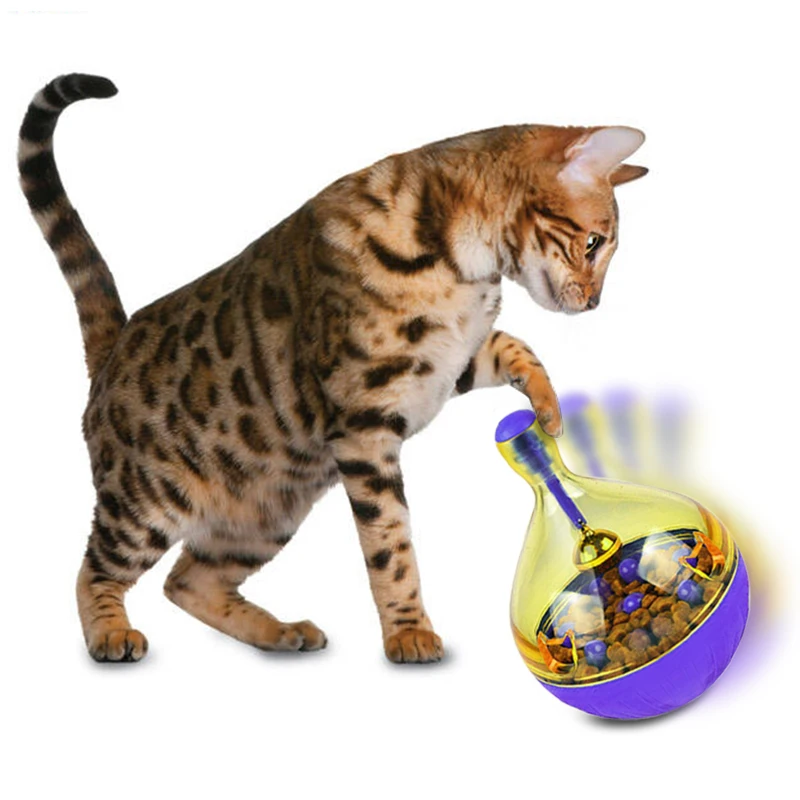 Кормушки для кошек пищевой шар для домашнего животного встряхивание для IQ игрушка лечение 6c4 собаки яйцо игра умнее увеличивает игрушки тумблер кошачий шар