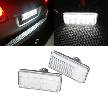 

For Toyota Land Cruiser Prado J100 J120 J200 Reiz 4D Mark X SMD White Canbus Led License Plate Lights Auto Rear Tail Lamps