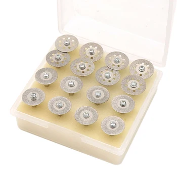

16Pcs / Set Diamond Cutting Disc Set Round Saw Blade Disc Rotary Tool Set Cutting Wheel
