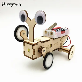 

Happyxuan Robot Construction Set Electric Educational STEM Toys Montessori Kids DIY Science Project Kit Technological Inventions