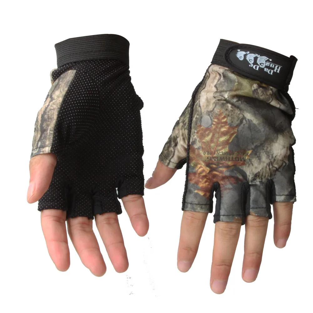 five fingers Bassland Рыболовные Перчатки Нескользящие защитные дышащие ультратонкие перчатки с открытыми пальцами три пальца спортивные зимние рыболовные на открытом воздухе - Цвет: five fingers
