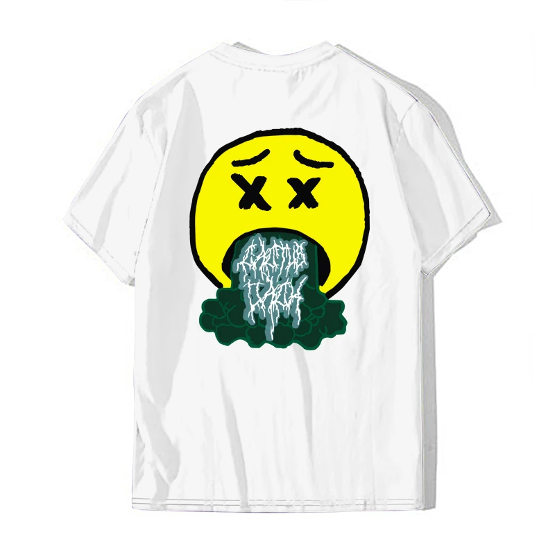 Men Women Streetwear Travis Scott Sicko Scoundrel Smile Earth T-shirt Harajuku ASTROWORLD Tshirt