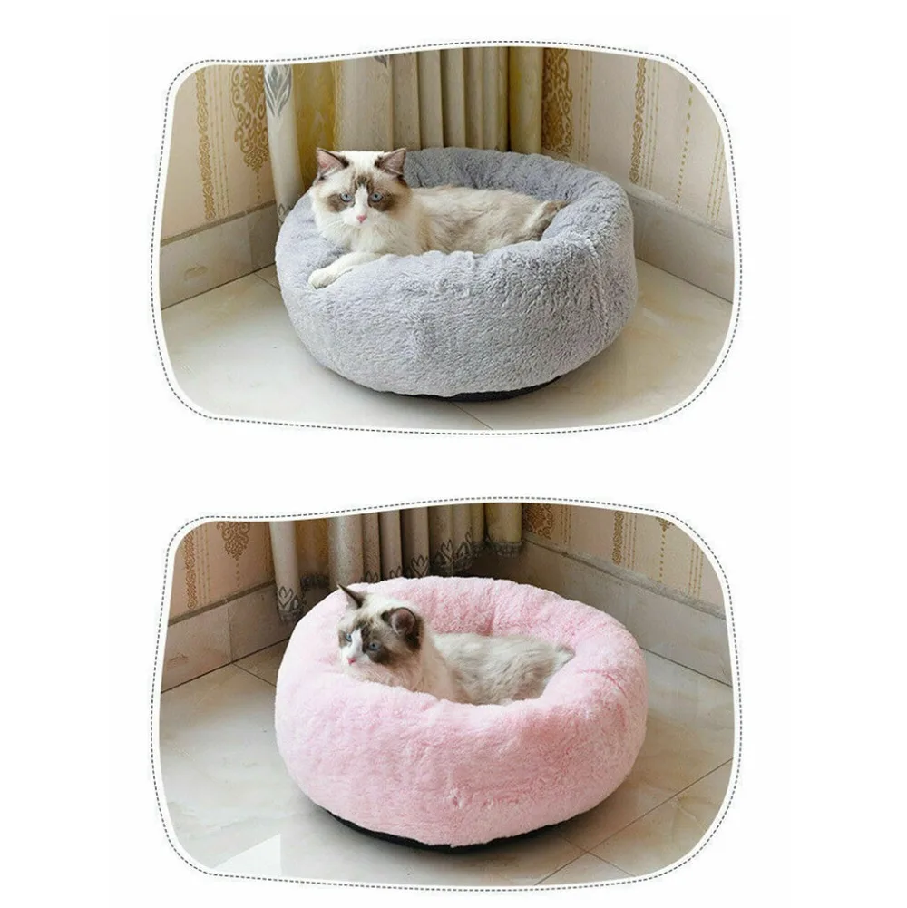 camas para perros grandes cat's house comfy calming dog bed dog blanket for cat basket donut arenero gato cerrado 30S24 (3)