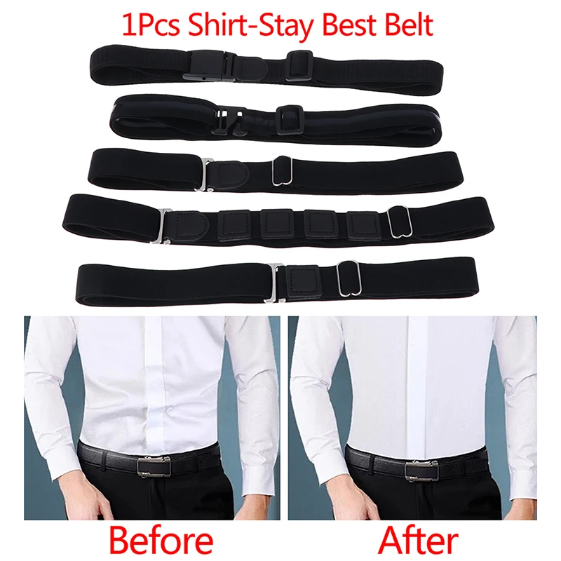 

1pcs Easy Shirt Stay Adjustable Belt Non-slip Wrinkle-Proof Shirt Holder Straps Locking Belts Holder