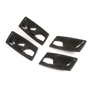 

Carbon Fiber Door Handle Bowl Cover For BMW 5 Series E60 E61 2004-2005 4pcs Car