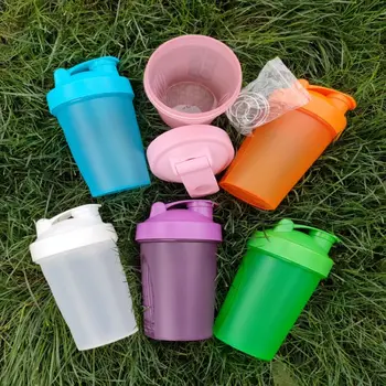 

400ML High Quality Water Bottle Shaker Bottle Cup Whey Protein Mixer Water Bottle With Stirring Ball Shaker Drinkware Tools
