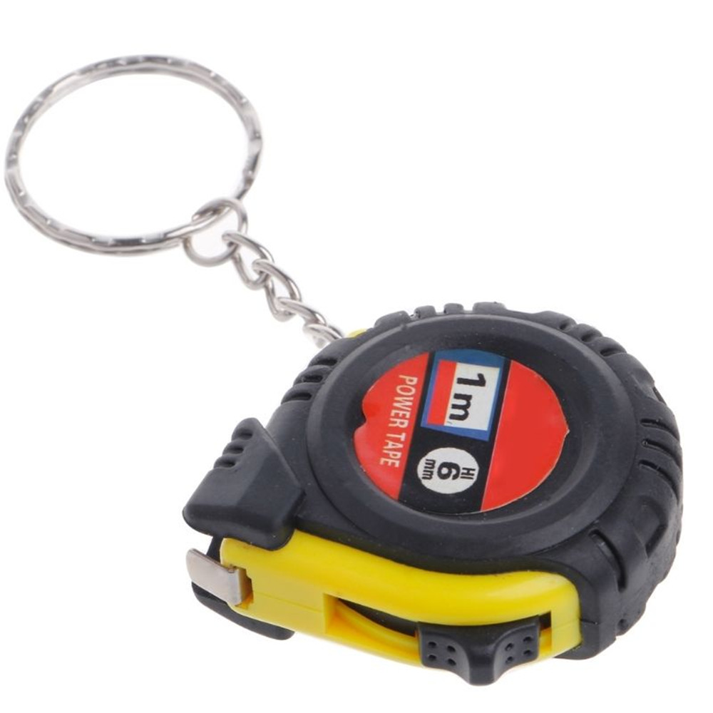 Retractable Ruler Tape Measure Keychain Mini Pocket Size Metric 1m Car Key Rings Accessories Women Men Sholesale Bulk Clasp 2022