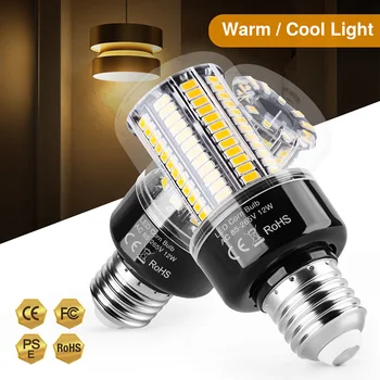 

LED Corn Light Bulb E26/27 E14 B22 5W To 20W Cool Warm White AC85-265V High Bright Lamp Energy Saving Radiator Lights