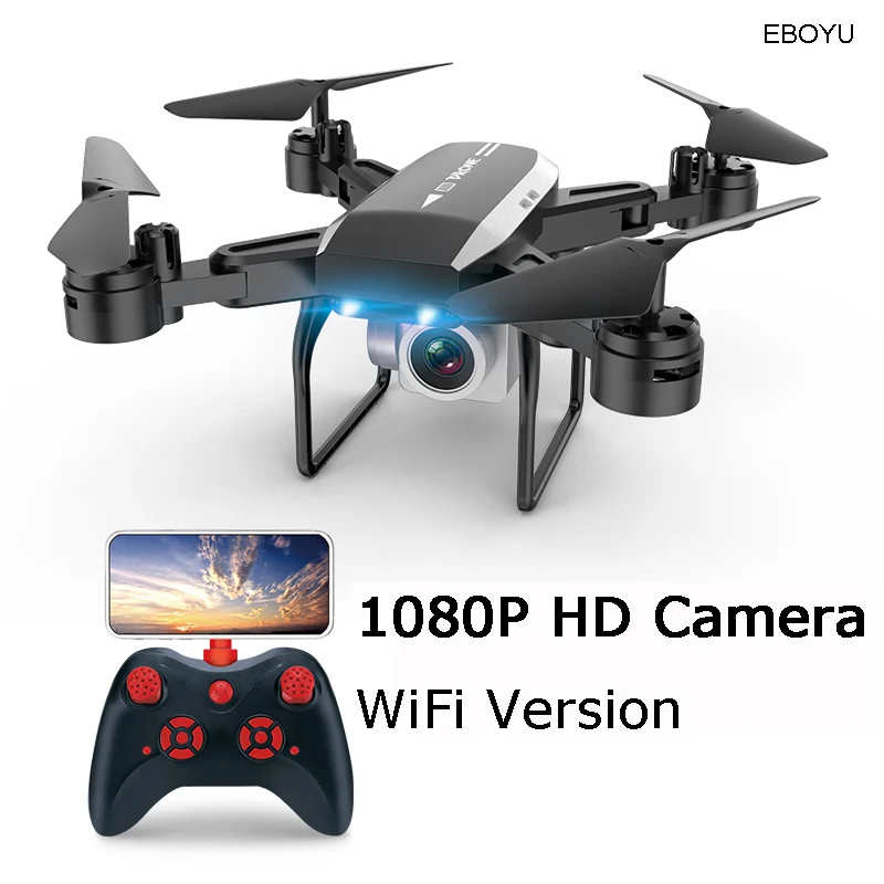 Black 1080P WiFi Cam XKY KY606D 2,4 ГГц RC складной Дрон для селфи Квадрокоптер WiFi fpv 4K HD камера удержание высоты и Безголовый режим RC Квадрокоптер Дрон-20 мин Fly - Цвет: Black 1080P WiFi Cam