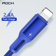 ROCK USB Kabel für iPhone 11 x xs 8 7 6 5s 2.4A Daten Sync kabel für iPhone ladegerät kabel beleuchtung kabel für iPad kabel ios 13 12
