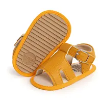 Breathable Baby Girls Boys Sandals, Summer Infant Simple Style Solid Color Soft Rubber Sole Shoes Toddlers Non-slip Prewalker 4