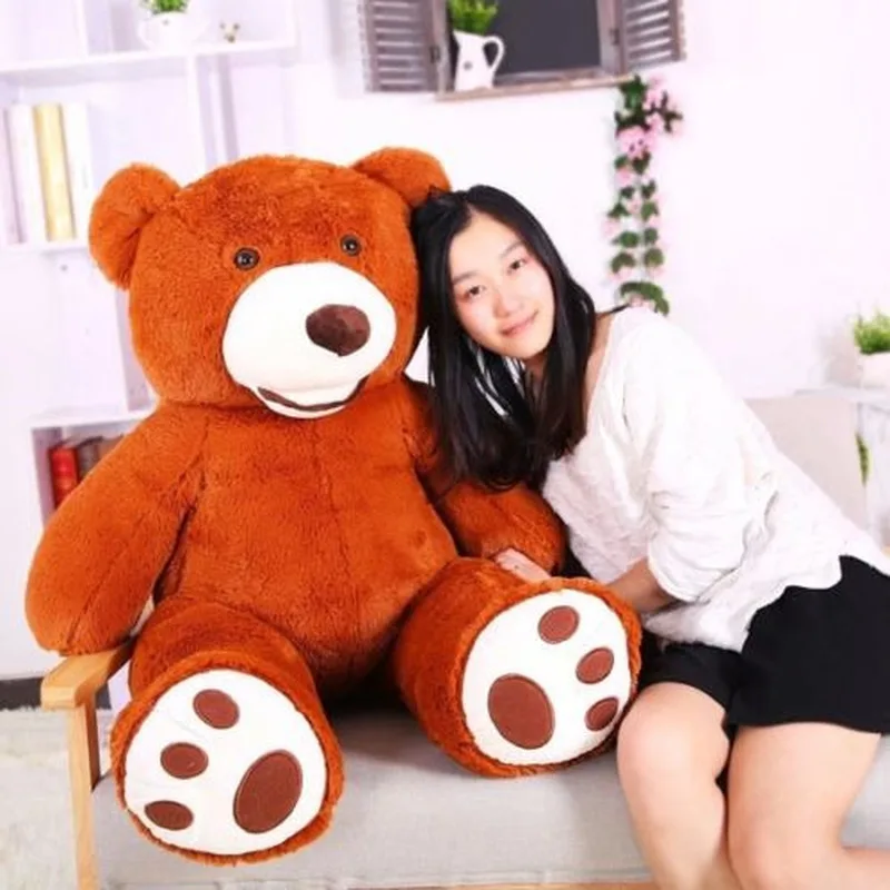 51in. Огромный, гигантский большие американские Teddy Bear Мягкие плюшевые игрушки куклы Мягкие Животные подарок милые плюшевые Kawaii Плюшевые игрушки