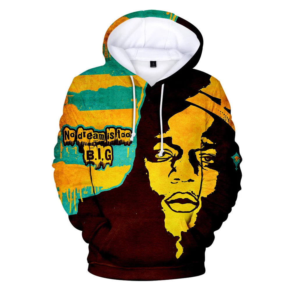 2019 Hoodles Harajuku the notorious biggie 3d Hooded Sweatshirt Mens Fashion Causal Workout Hoodies Sweatshirts Pullover