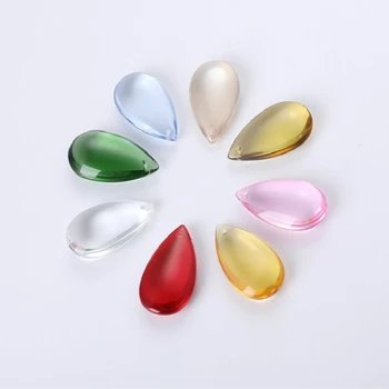 

50MM Mix Colors DIY Crystal Pendant Smooth Teardrop Prism Lamp Pendant Shining Crystal Glass Colorful Free Shipping