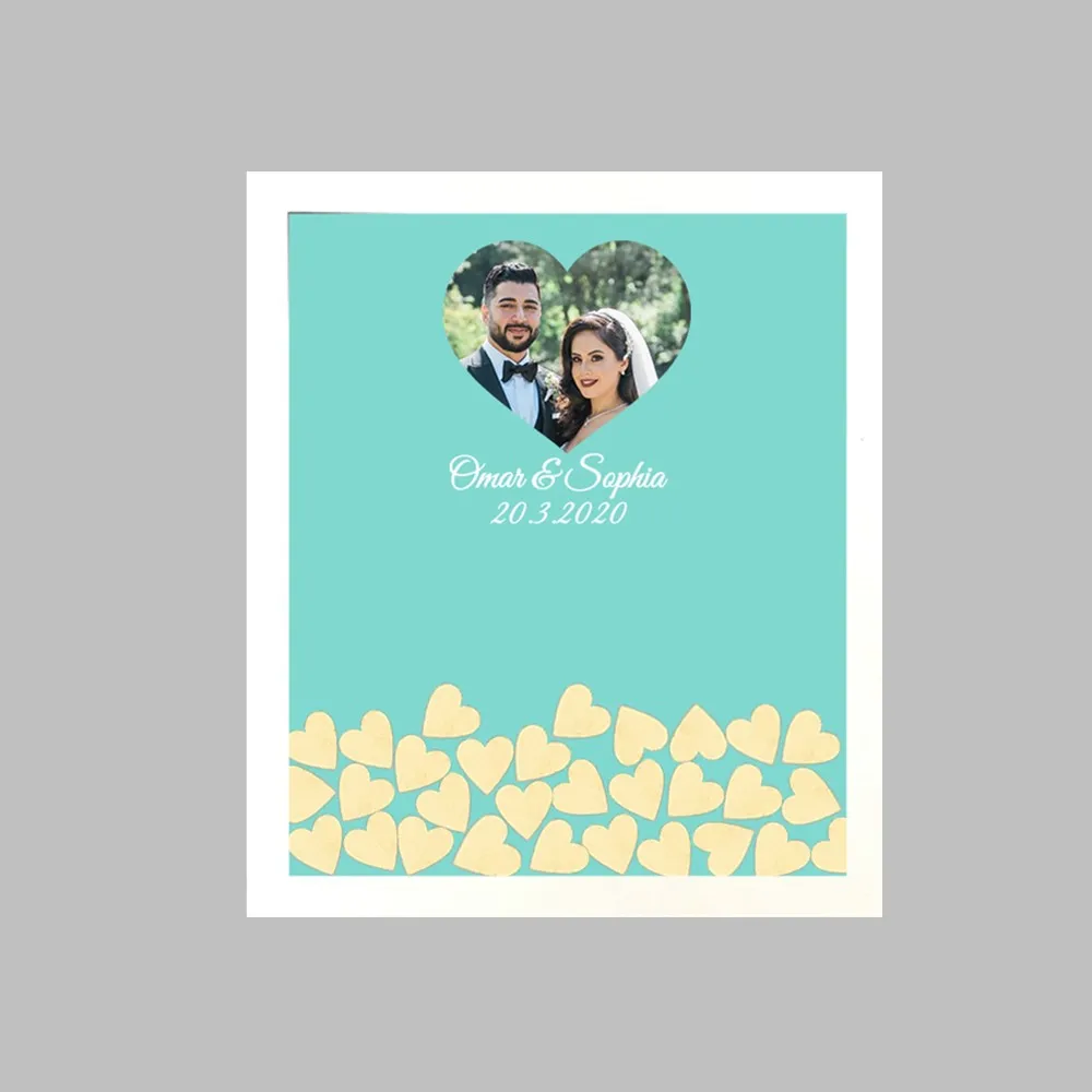 custom white frame 1 Набор тарелка для подписи креативная Сделай Сам свадебное фото персональная Фирменная Гостевая книга на заказ для дня рождения свадебное украшение - Цвет: custom white frame