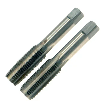 

2pcs 12mm X 1.5 Metric Right Hand Thread Taper&Plug Tap Kit M12 X 1.5mm Pitch Spiral Point Straight Fluted Screw Taps Tool M12