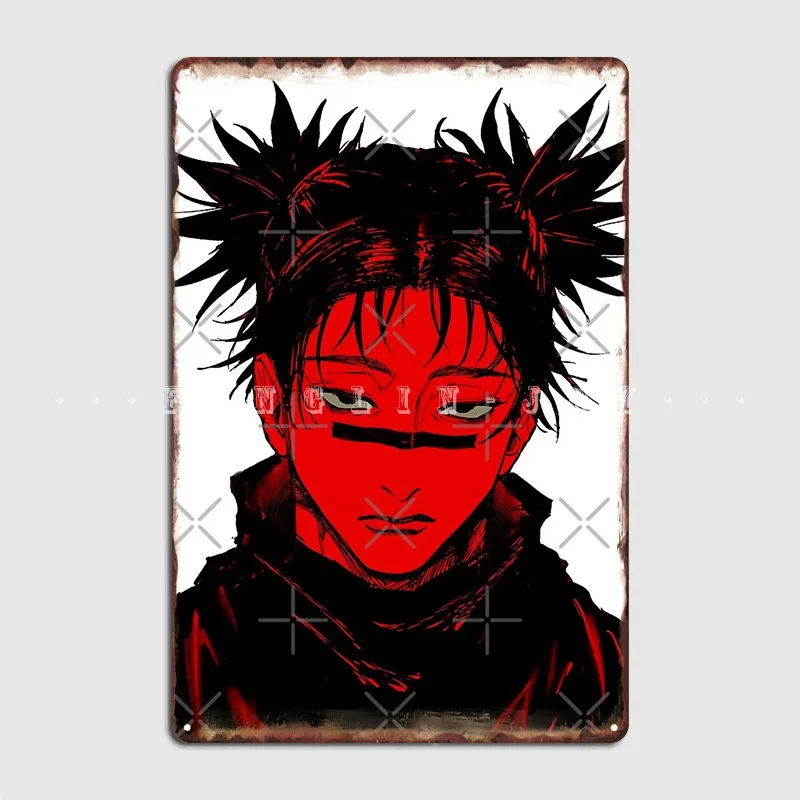 

Choso Sorcery Fight Poster Metal Plaque Wall Decor Decoration Bar Cave Wall Pub Tin Sign Posters