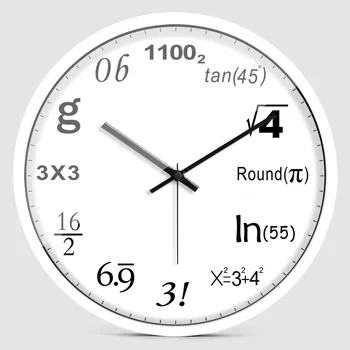 

Math Electronic Wall Clock Numbers Minimalist Wall Clock Creative Modern Kitchen Montre Mural Wall Watch Free Shiping