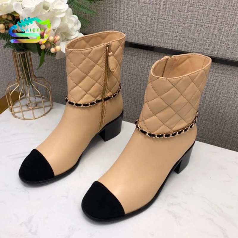 NAICEN Luxury Round Toe Leather Boots Autumn Brand Design Women Shoes Zip Ankle Female Boots 5.5cm Botas De Invierno Para Mujer
NAICEN Luxury Round Toe Leather Boots Autumn Brand Design Women Shoes Zip Ankle Female Boots 5.5cm Botas De Invierno Para Mujer