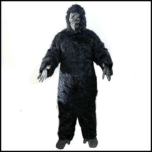 Хэллоуин Костюмы шимпанзе одежда Ape человек-Костюмы взрослых Одежда Gorilla животных комплект