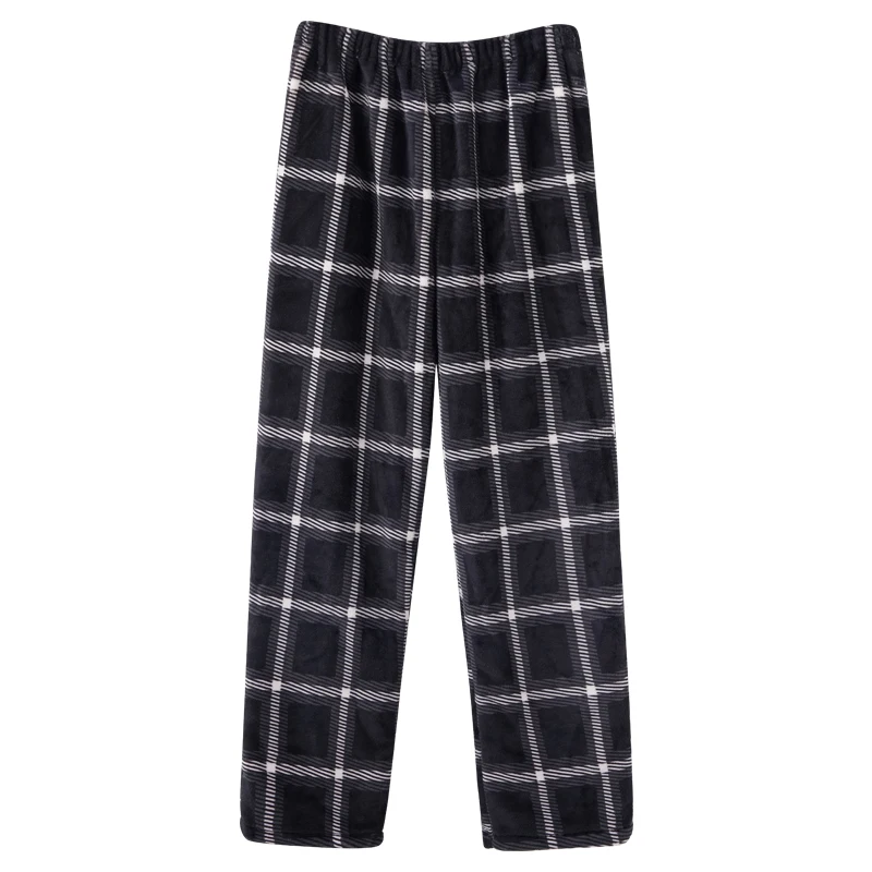 men's cotton lounge pants Thick Flannel Men's Plaid Trousers Big Yards Warm Sleep Pants Mens Pajamas Pants Bottoms Sleepwear Pajama for Men Pijama Hombre silk pajamas